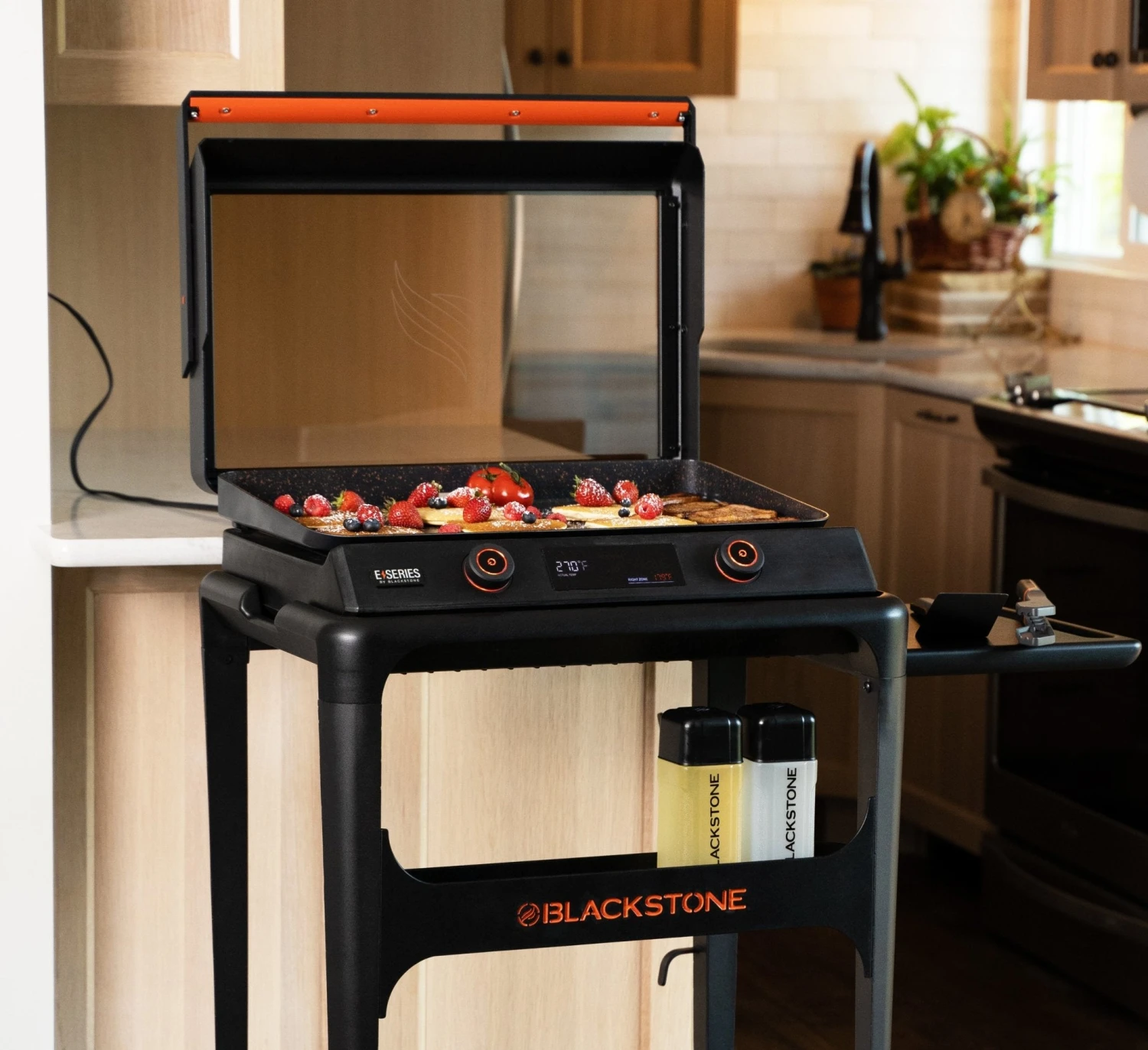 22" Electric Tabletop Griddle W/Cart - Image 4