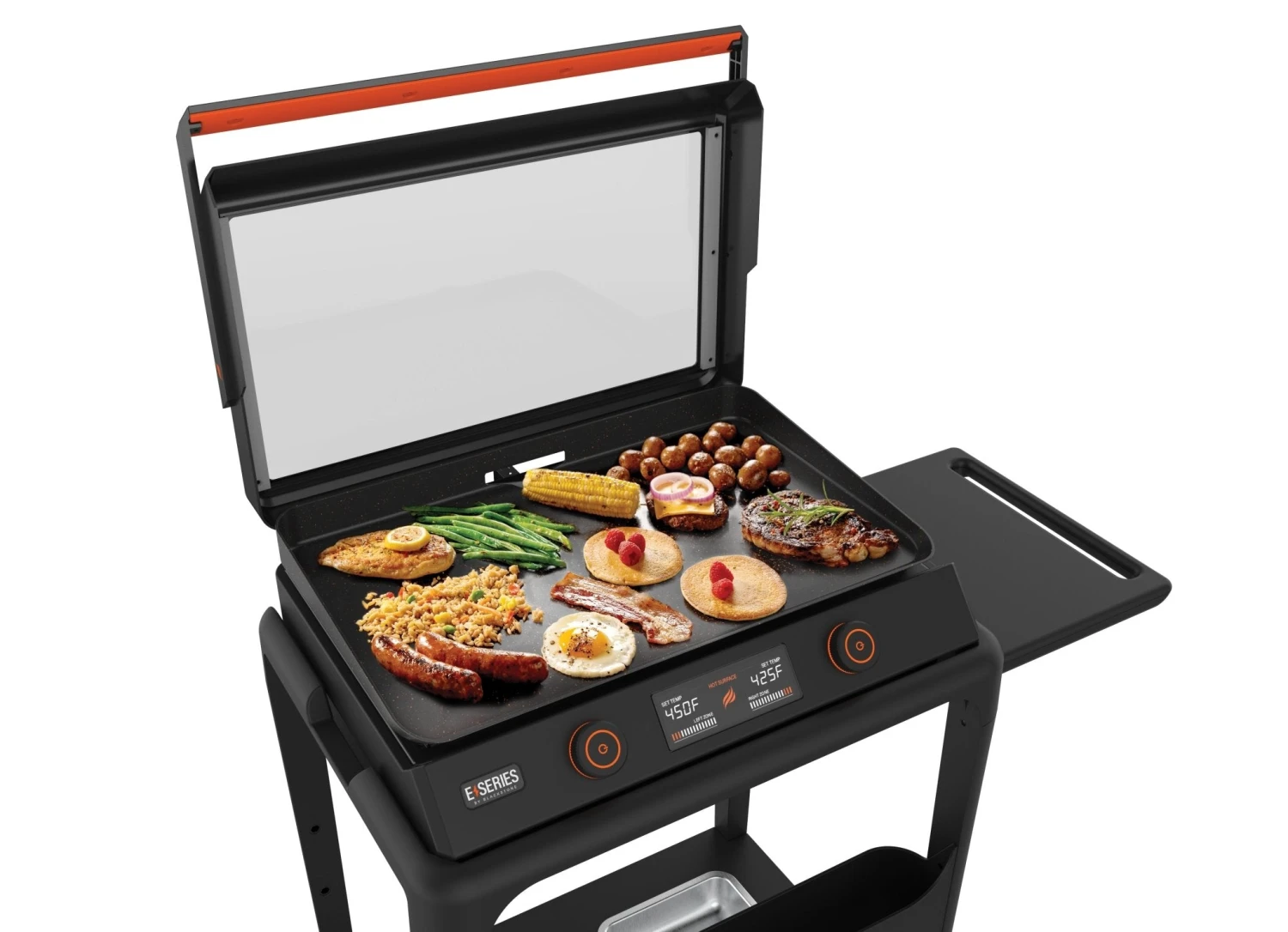 22" Electric Tabletop Griddle W/Cart - Image 7