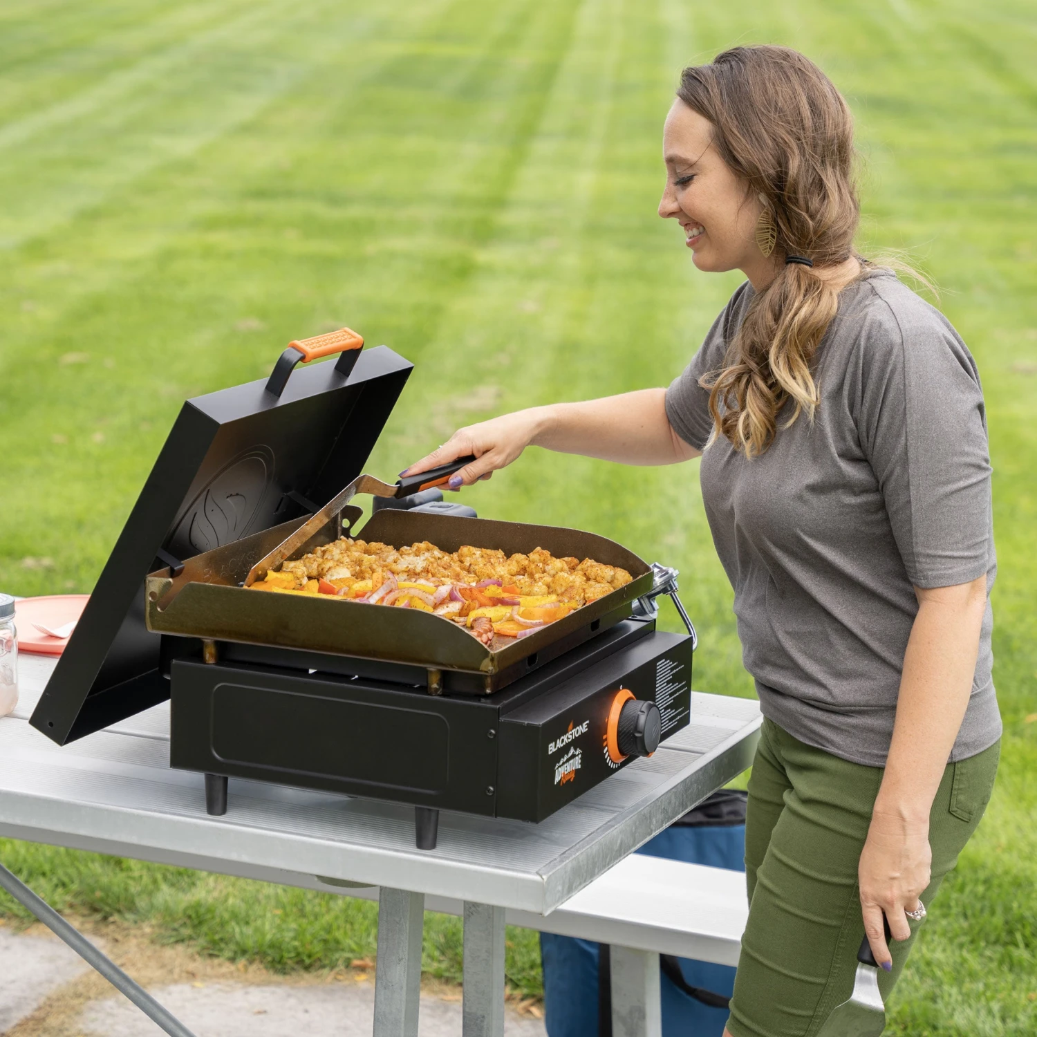 17" Griddle W/Hard Cover And Carry Bag - Image 4