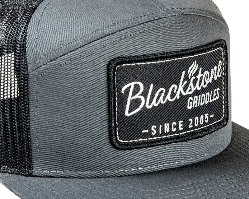 3027 RETRO PATCH 7 PANEL HAT-CHARCOAL - Image 3