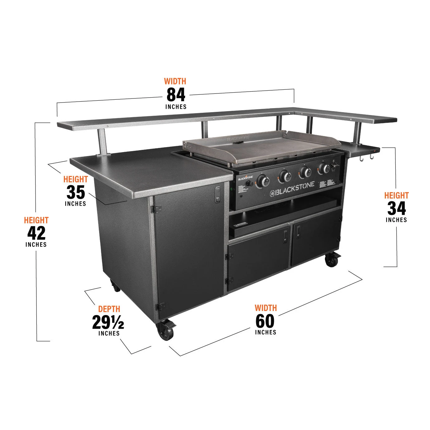 5 Person Chef's Table W/ 36" Griddle - Image 2