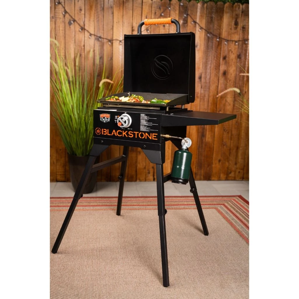 Blackstone 17" On The Go Propane Gas Cart Griddle With Hood - Image 3