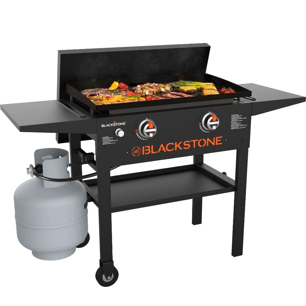 Blackstone 28" 2-Burner Propane Gas Griddle Cooking Station With Hard Cover