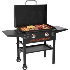 Blackstone 28" 2-Burner Propane Gas Griddle Cooking Station With Hood
