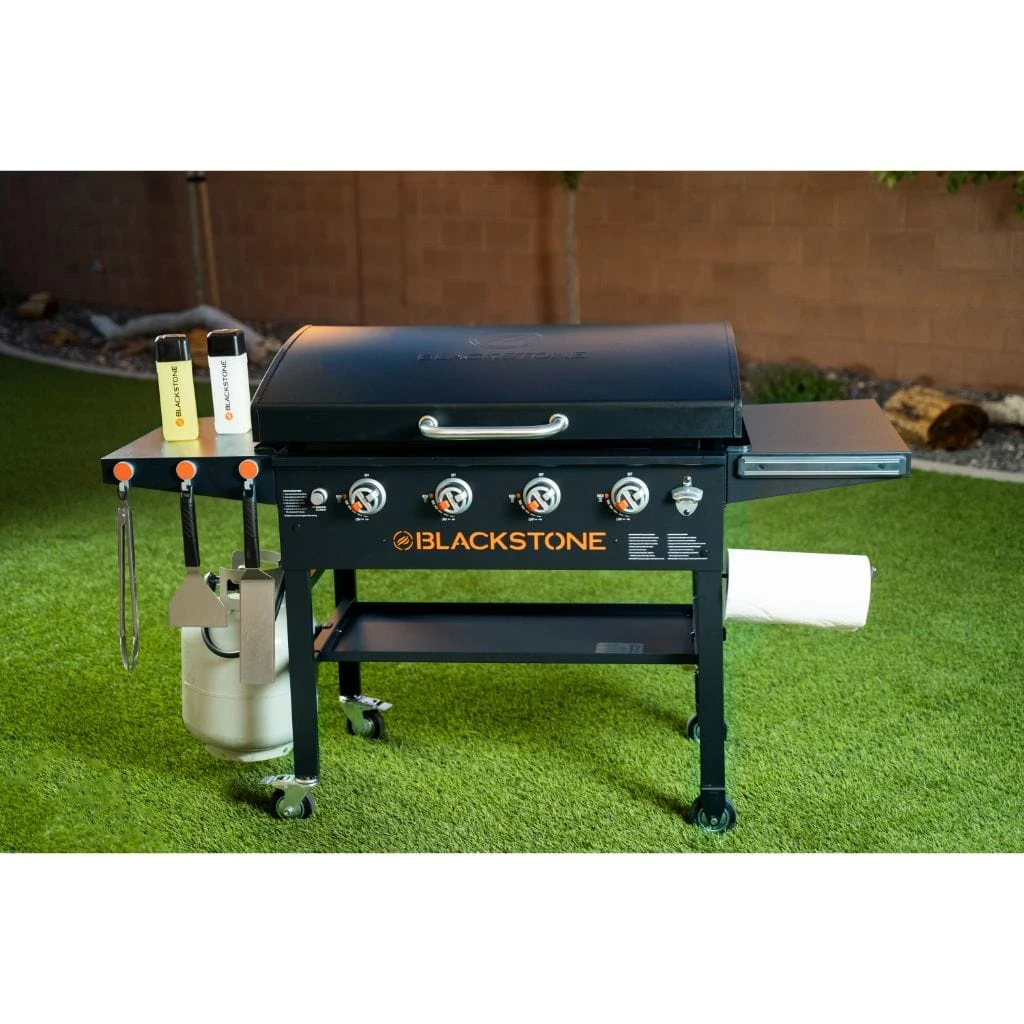 Blackstone 36" 4-Burner Propane Gas Griddle Cooking Station With Hood - Image 5