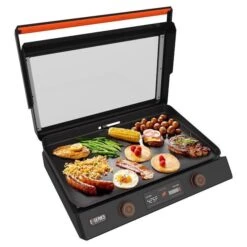 Blackstone E-Series 22 In. L X 9.29 In. W Cast Aluminum Nonstick Surface Electric Griddles