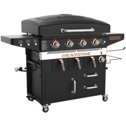 Blackstone Griddle And Airfryer Combo, Propane, 4Burner
