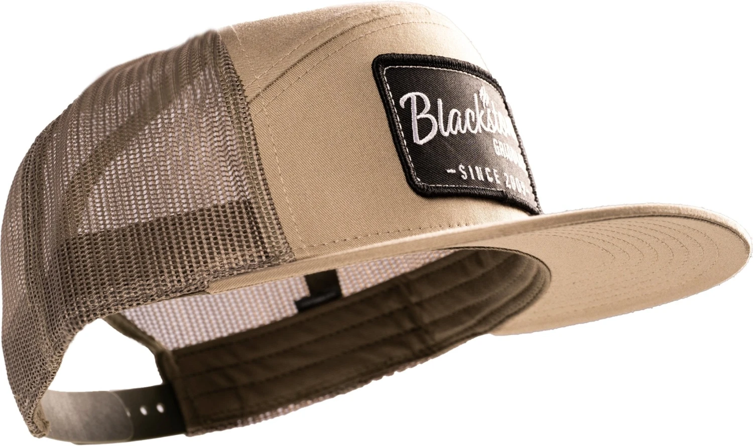 Khaki/Loden 7-Panel Trucker Hat - Image 2